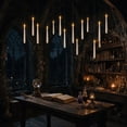 thumbnail image 6 of Flameless LED Taper Candles, 10Pcs Wand Remote Control Floating Candle Set, Flickering Light Hanging Candles for Halloween, Christmas and Birthday Party Decor, 6 of 9