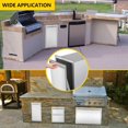 Outdoor Kitchen Trash/Propane Tank Drawer Builtin PullOut Tray