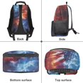 thumbnail image 5 of KUIFORTI Patriotic Eagle Print Children's Backpack 17 Inch Fashion Kids School Bag with Front Pockets Suitable for Elementary Middle School Back to School Gifts for Boys, 5 of 7
