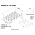thumbnail image 5 of Orlando Platform Bed with Flat Panel Foot Board and 2 Urban Bed Drawers, Multiple Colors, Multiple Sizes, 5 of 7