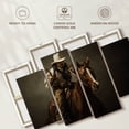 thumbnail image 6 of Elephant Stock Gun Toting Cowboy Wall Art - Horizontal Multi Panel Canvas - Living Room Wall Decor - Our America Multi Panel - Brown And Black Decor - 84" x 54", 6 of 8