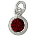 thumbnail image 1 of Sterling Silver 16" .8mm Box Chain Simulated January Birthstone Pendant Necklace, 1 of 2