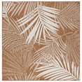 thumbnail image 2 of SAFAVIEH Beach House Declan Botanical Indoor/Outdoor Area Rug, Brown/Ivory, 6'7" x 6'7" Square, 2 of 16