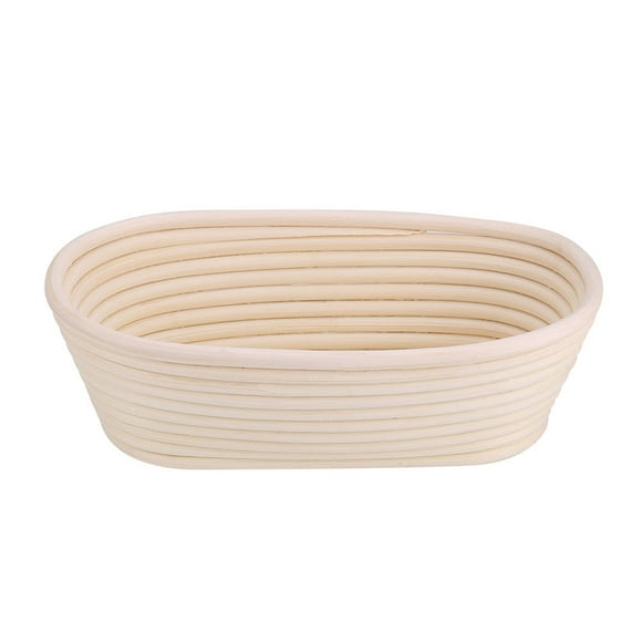 Qiilu Bread Proofing Basket, Dough Proofing Basket,Handmade Unbleached Natural Cane Banneton Proofing Basket Dough Bread Baking Kit