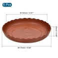 thumbnail image 2 of Uxcell 7" Plastic Wave Round Plant Pot Saucer Flower Drip Tray, Red 6 Pack, 2 of 5