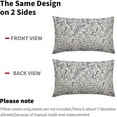 thumbnail image 4 of Navy Blue Fern Leaves Lumbar Pillow Covers 12X20 Inch Plant Leaf Floral Pine Decorative Pillow Cases Vintage Botanical Spring Summer Throw Pillows Set of 2 Home Decor for Sofa Couch Porch Outdoor, 4 of 6