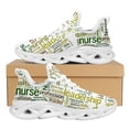 thumbnail image 1 of Zapatillas de deporte unisex con amortiguación, diseño de periódico de enfermera, para correr, para mujer y hombre, ligeras, de malla suave,, 1 of 6