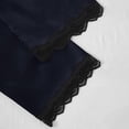 thumbnail image 4 of Women's 4 Piece Soft Satin Pajama Set Sleepwear Navy Blue XL, 4 of 6