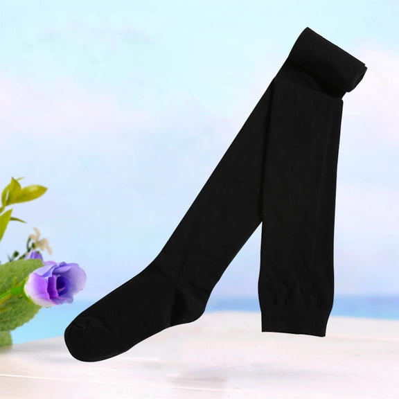 Raindrops Women Thigh Cotton Socks Over the Knee Long High Socks Autumn Winter Super Long Female Socks Socks (Black)