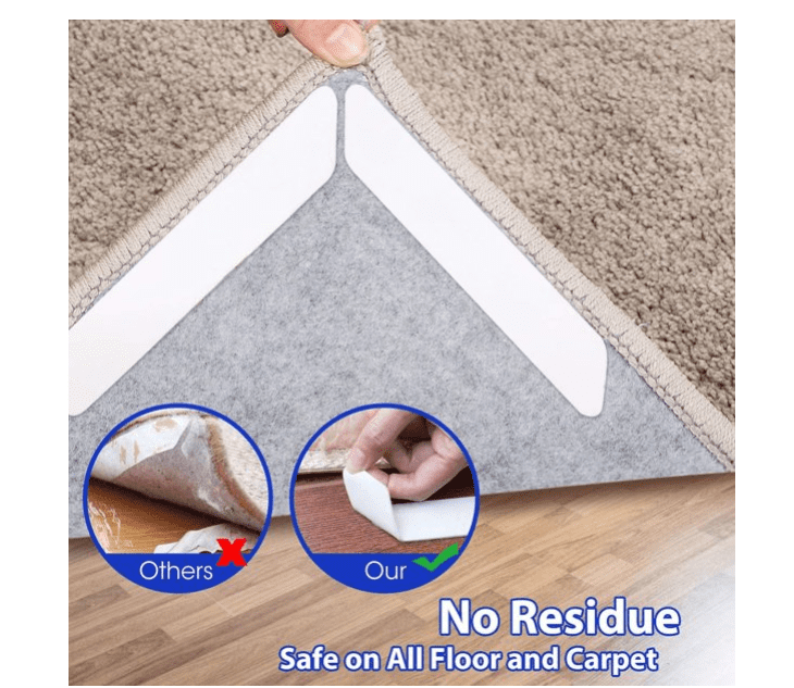 Anti Slip Rug Carpet Gripper Underlay for Hard Wood Laminate Floors 65 x 95cm 