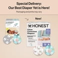thumbnail image 5 of The Honest Company Clean Conscious Diapers® | Up to 100% Leak Protection I Designed to Protect Delicate Skin Hypoallergenic + Fragrance Free Above It All + All the Alpacas, Size NB, 72 Count Club Box, 5 of 12