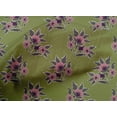 thumbnail image 4 of oneOone Cotton Cambric Fabric Leaves & Floral Block Print Sewing Fabric BTY 56 Inch Wide, 4 of 4