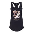 thumbnail image 2 of If It's Not a Yellow Lab It's Just a Dog Gift | Womens Dog Lover Jersey Racerback Tank Top, Black, Small, 2 of 3