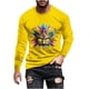 thumbnail image 4 of Blusas y camisas de manga larga con cuello redondo para hombre Blusa de manga larga con cuello redondo y estampado de carnaval para hombre Blusa de poliéster para hombre, 4 of 4