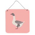 thumbnail image 1 of Buff Grey Back Goose Pink Check Wall or Door Hanging Prints, 6 x 6 in., 1 of 1