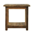 thumbnail image 4 of Reclamation Rustic Reclaimed Solid Wood Chairside End Table with Storage Shelf, 4 of 8