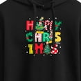 thumbnail image 3 of Disney - Happy Christmas Icons - Juniors Cropped Pullover Hoodie, 3 of 5
