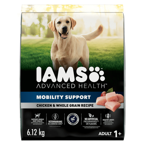 IAMS ADVANCED HEALTH Dry Dog Food Adult Mobility Support Chicken & Whole Grain Recipe 10kg