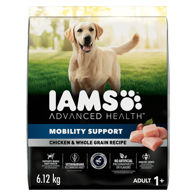 IAMS ADVANCED HEALTH Dry Dog Food Adult Mobility Support Chicken & Whole Grain Recipe 10kg