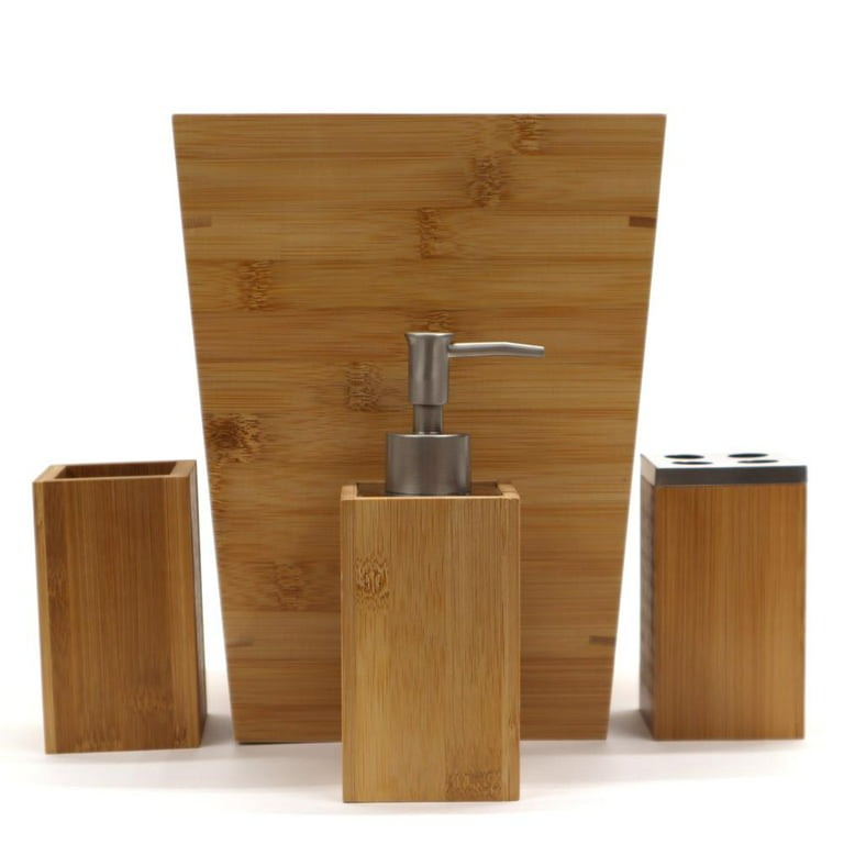Bamboo 4-Piece Dispenser Set | Honey-Can-Do