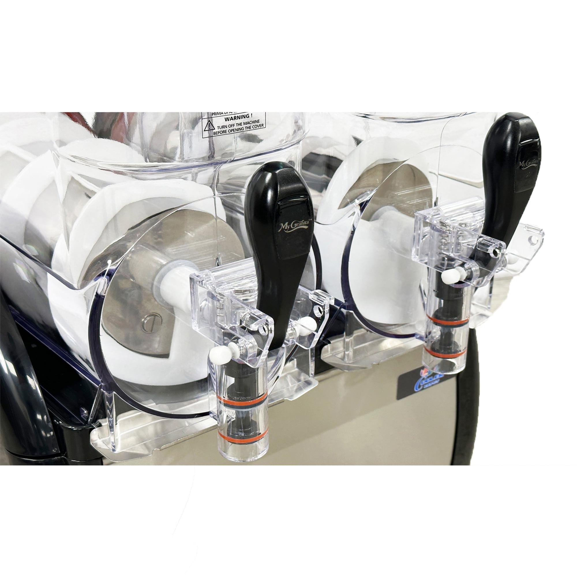 Commercial Slushy Machine, 12Lx2 Tank Slushie Machine, 850W Frozen Drink Maker, Margarita Making Machine, 18.5x20.2x31.8 inch