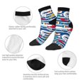thumbnail image 5 of Pofeuu Fish And Shark Print 30cm Socks, Adult Running Hiking Socks for Youth and Adult, 5 of 7