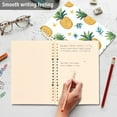 thumbnail image 4 of FORMRS 1-Subject Spiral Notebook 8" x 5" College Ruled 60 Refillable Sheet A5 Hard Cover, Pineapple, 4 of 7