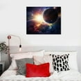 thumbnail image 4 of COMIO  Giclee Canvas Prints Wall Art Space Pictures for Bedroom Home Decorations Universal Magic Power Modern 4 Panels Contemporary Star Sky Pictures Astronomy Artwork, 4 of 4
