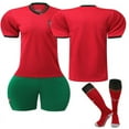 thumbnail image 3 of 2024 European Cup Portugal Home Football Uniform Set No. 7 Ronaldo jersey No.8 Fernandes No.11 Phillips sportswear, 3 of 13