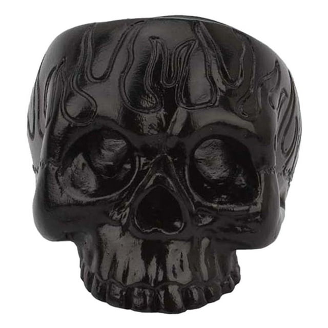 Candebro negro cráneo Candebro de Halloween fiesta cena decoración Zulema porta vela