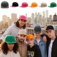 thumbnail image 2 of Flat Bill Hat Adjustable Snapback Baseball Cap Lightweight Breathable Sun Protection for Outdoor Hiking and Camping Adventures 22.4 Inch, 2 of 6