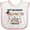 White and Pink, variant on Inktastic My Mommy Graduated and I'm Super Proud Boys or Girls Baby Bib