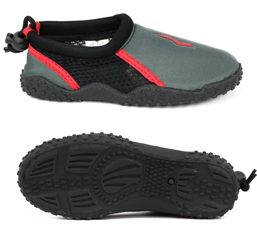 Norty Boys Velcro Slip On Aqua Sock Water Shoe, Sizes 114