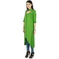 thumbnail image 1 of Bollywood Kurti Uni en Rayonne à Manches 3/4 pour Femmes, Robe Ethnique Tunique, 1 of 1