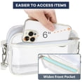 thumbnail image 7 of Clear Bag for Stadium Events Large Belt Bag for Women Clear Fanny Pack Stadium Approved -  Transparent Waist Bag Crossbody with Adjustable Strap for Sports Concerts, White, 7 of 7