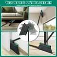 thumbnail image 5 of JEHONN Dustpan and Broom Set with 53.5 inches Long Handle Transparent Cover Green, 5 of 7