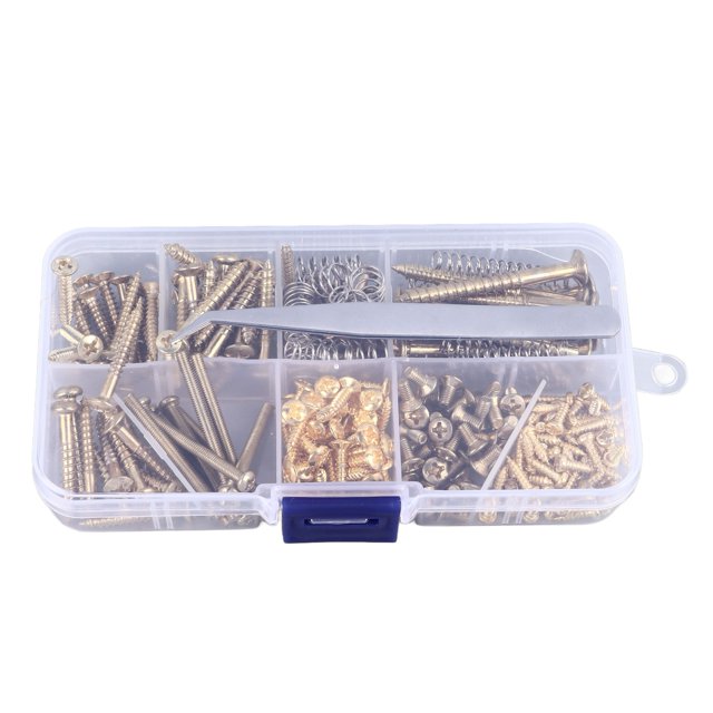 Electric Guitar Screw Assortment Kit With Springs Bridge For Electric Guitar Pickup Pickguard Tuner Neck Plate