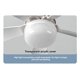 thumbnail image 2 of Socket Fan Light with Remote Control Distance 5m E27 3-Speeds Dimmable LED Base Voltage 85-265v 40w, 2 of 5
