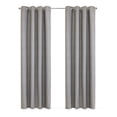 thumbnail image 2 of Thermaplus Mason Texture Printed Blackout Grommet Curtain Panel 52 x 95 in Silver, 2 of 5