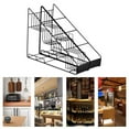 thumbnail image 3 of Fancyes Coffee Syrup Rack Cosmetic Fridge Organization Elegant Design Iron Wire Multifunctional Coffee Bar Accessories Holder Display Shelf 2 rows, 3 of 8