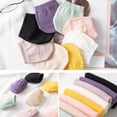 thumbnail image 5 of Jesscasday 5 Pairs Women Summer Toe Topper Liner Half Socks Solid Candy Color Seamless Non-Skid High Heels Invisible Forefoot Cover, 5 of 20