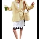 thumbnail image 1 of Camisas con Botones para Mujer, Camisa de Larga con Estampado de Rayas, Blusas de Larga Amarillas L, 1 of 10