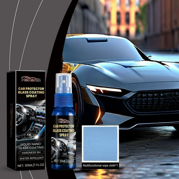 Automotive Interior Cleaning Stain Removal Fluid 30ml, Car Dashboard Restoration Spray, Protects Surfaces, Water Repellent, Long-Lasting Shine & Streak-Free Finish for Vehicle Surfaces