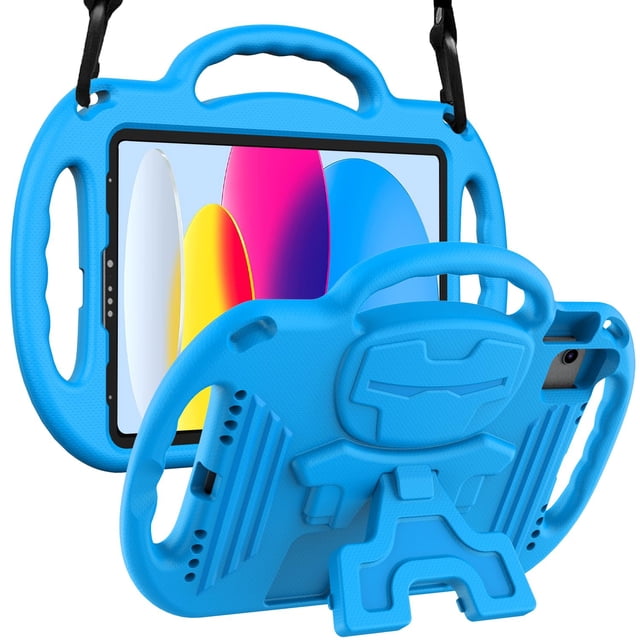 Funda para iPad LTROP Kids A16 de 11ª y 10ª generación, 11/10,9 pulgadas, azul