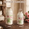 thumbnail image 5 of DAKIMOE Rustic Ceramic Vase, Decorative Flower Vase Farmhouse Decor for Home Living Room Bedroom Kitchen Office Shelf Decor,8 Inches, 5 of 7
