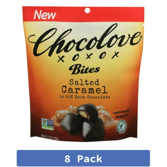 Chocolove Salted Caramel Chocolate Bites 3.5 oz (Pack Of 8)
