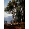 thumbnail image 2 of Asher Brown Durand 14x18 Black Ornate Wood Framed Double Matted Museum Art Print Titled - Woodland Landscape (C.1850), 2 of 5