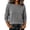Gray, variant on Oversized Sweaters for Women Crewneck Long Sleeve Casual Pullover Plus Size Trendy Outfits for Fall Winter(Light Blue,Small)