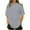Gray, variant on Pincandy Women's Plus Size T Shirts Oversized Tees Summer Half Sleeve Crew Neck Tunic Tops