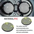 thumbnail image 4 of yingyy Pack of 2 PVC Plastic Automobile Cup Holder Mat Portable Waterproof Washable Anti-slip Rhinestone Pad Accessories Colorful 1Set, 4 of 6